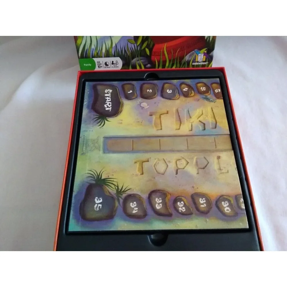 Tiki Topple‎ Tactical Board Game Of Totem Domination Gamewright Games